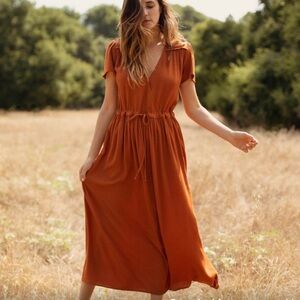 EUC Christy Dawn Dawn Dress XS Rust